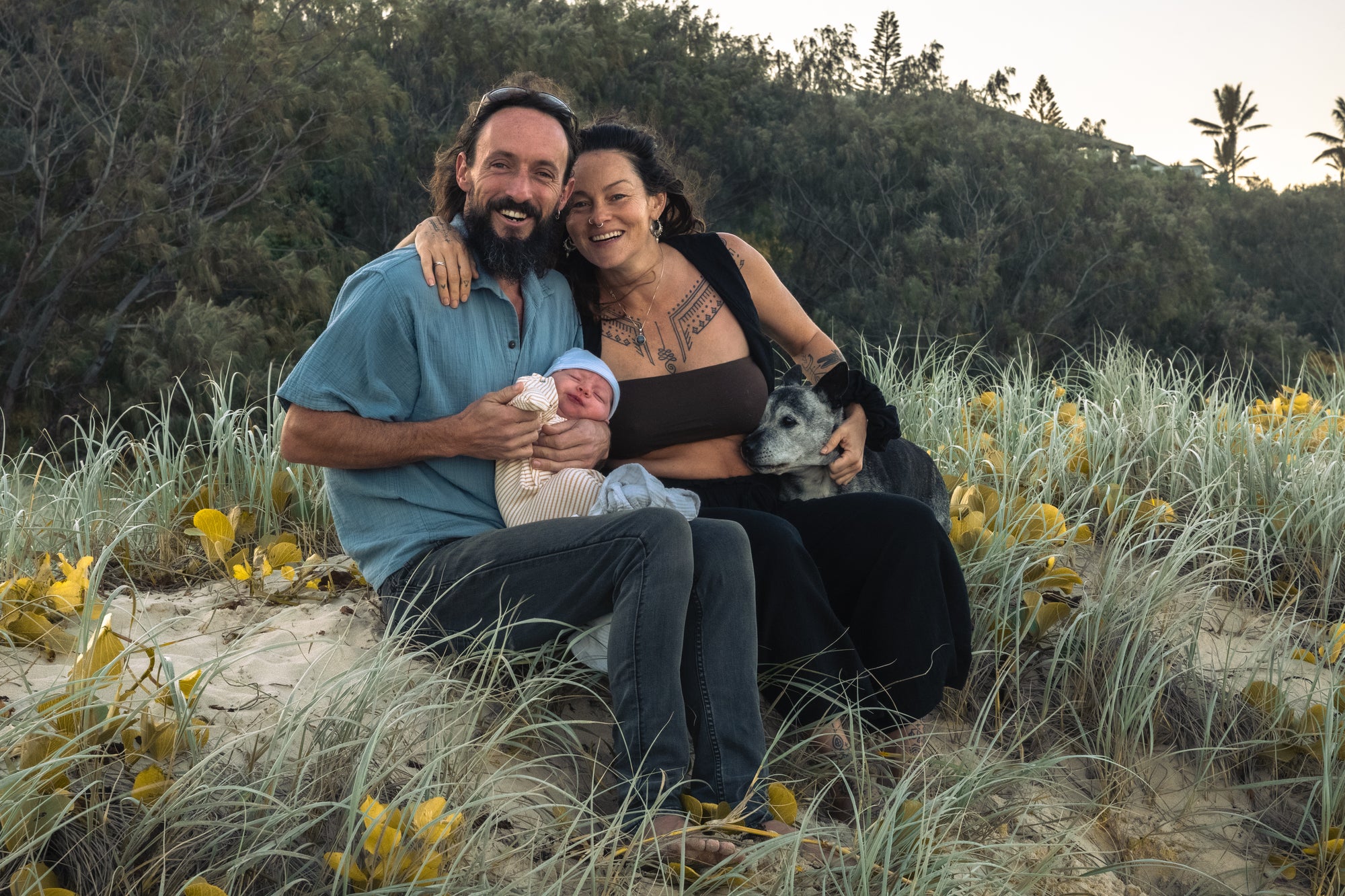 Jessi, Luke and baby Taj of Sol Food